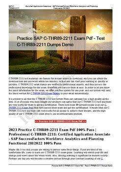 C-THR89-2405 PDF Demo