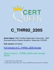 C-THR92-2205 Exam
