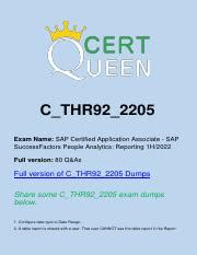 C-THR92-2205 Zertifizierungsprüfung