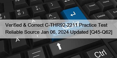 C-THR92-2211 Musterprüfungsfragen