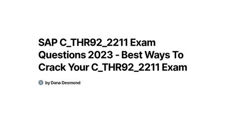 C-THR92-2211 Prüfungsfrage