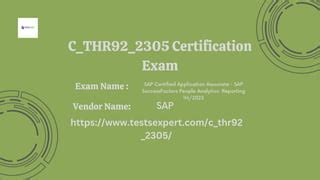 C-THR92-2305 Online Test