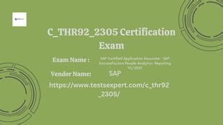 C-THR92-2305 Zertifikatsdemo