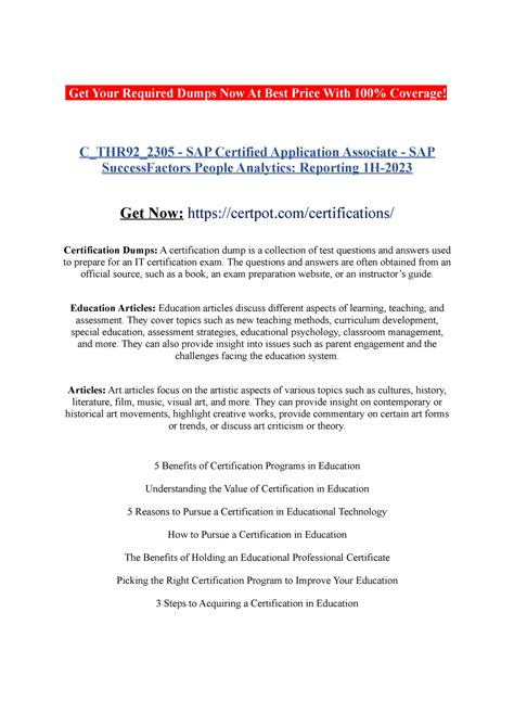 C-THR92-2305 Zertifizierungsantworten