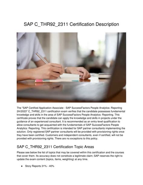 C-THR92-2311 Zertifikatsfragen