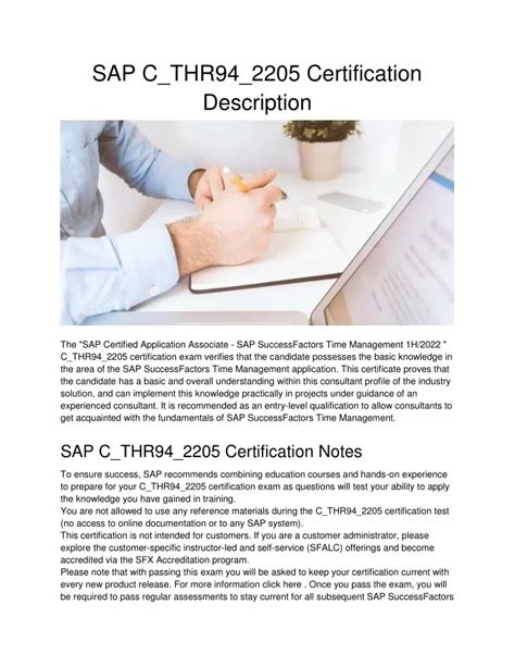 C-THR94-2205 Zertifizierungsfragen