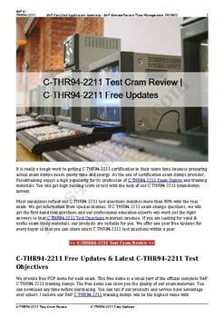 C-THR94-2211 Echte Fragen