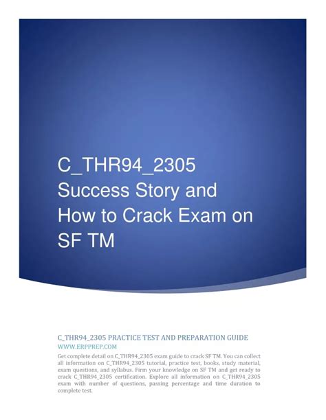 C-THR94-2305 PDF Testsoftware
