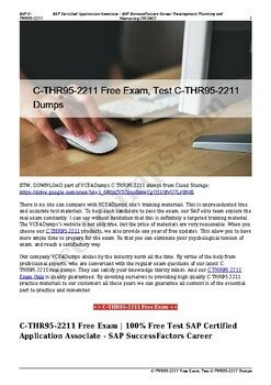 C-THR95-2211 Prüfung