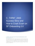 C-THR97-2105 Exam Objectives