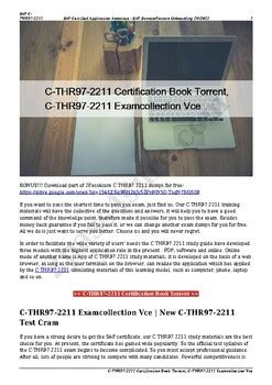 C-THR97-2211 Exam