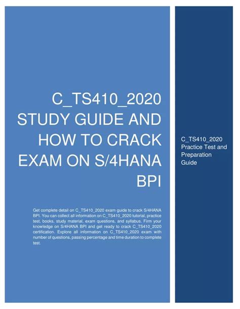 C-TS410-2020 Pass4sure Study Materials