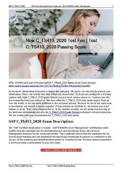 C-TS413-2020 Prüfungen