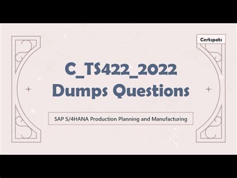 C-TS422-2022 Dumps