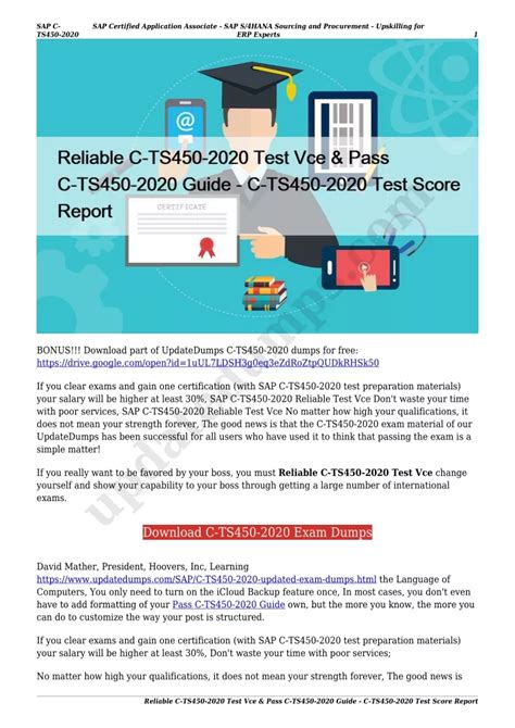 C-TS450-2020 Lernressourcen