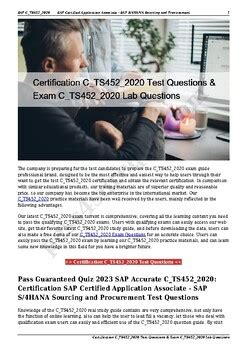 C-TS452-2020 Exam