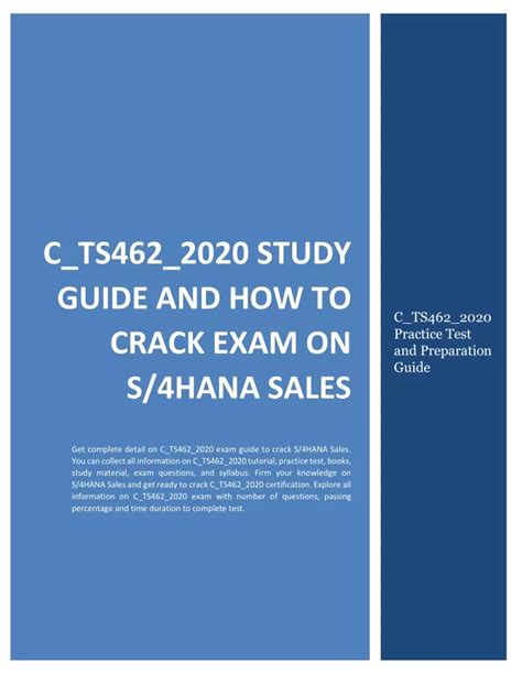 C-TS462-2020 New Study Guide
