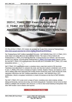 C-TS462-2023 Online Prüfung