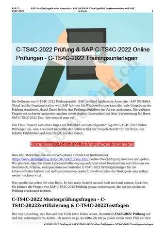 C-TS4C-2022 Fragenkatalog