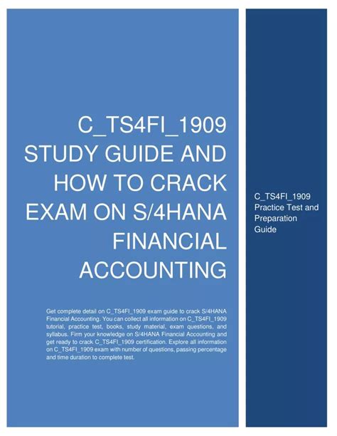 C-TS4FI-1909-KR Exam