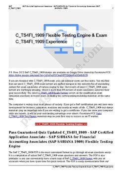 C-TS4FI-1909-KR Testking