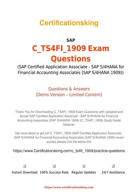 C-TS4FI-1909-KR Zertifizierungsfragen