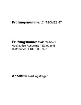 C-TSCM62-67-Deutsch Zertifikatsfragen