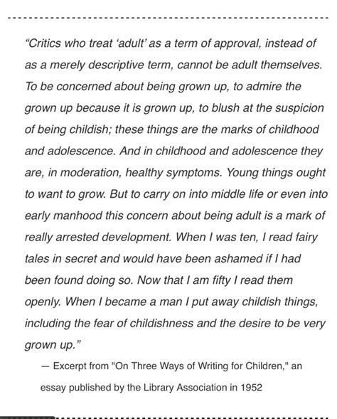 C.S. Lewis quote on childishness Bible study, Descriptive, Quotes