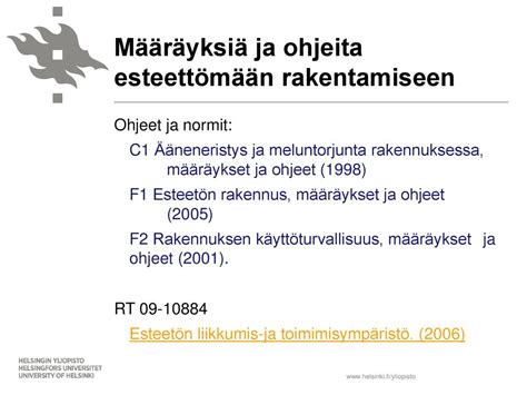 C1 Ääneneristys ja meluntorjunta rakennuksessa, määräykset ja …