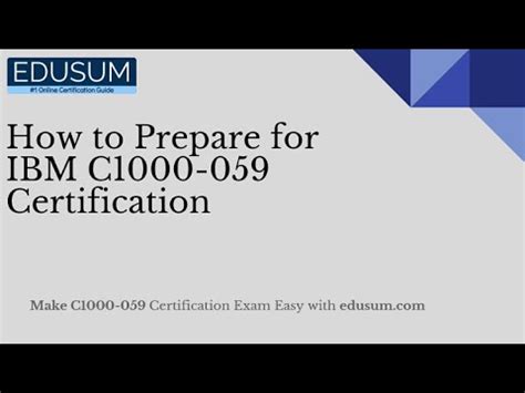 C1000-059 Prüfungsvorbereitung