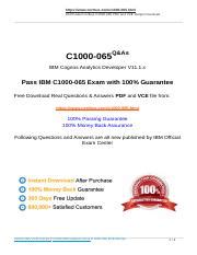 C1000-065 Zertifizierungsantworten
