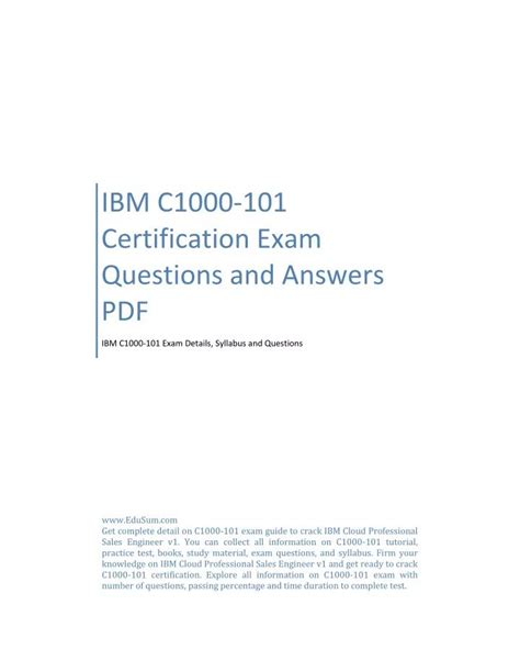 C1000-101 Prüfungsaufgaben