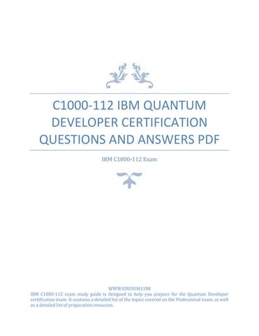 C1000-112 PDF Testsoftware