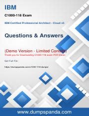 C1000-118 PDF Demo