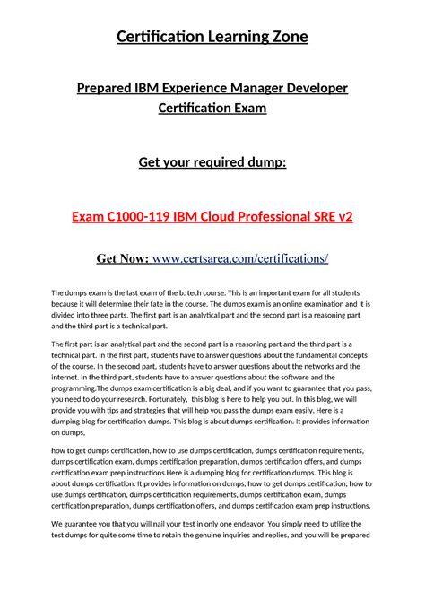 C1000-119 Prüfungsinformationen