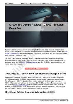 C1000-122 Dumps Reviews