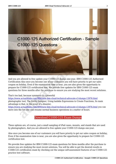 C1000-125 Zertifikatsdemo