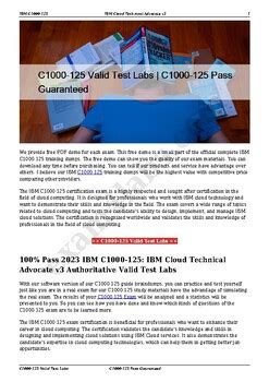 C1000-129 Valid Exam Labs