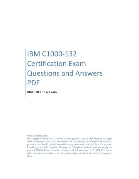 C1000-132 Exam Details