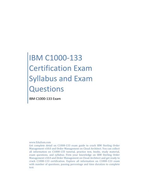 C1000-133 Zertifikatsfragen