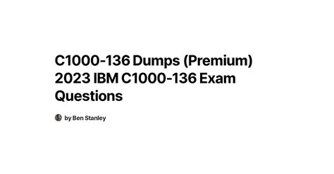 C1000-136 Detailed Study Dumps