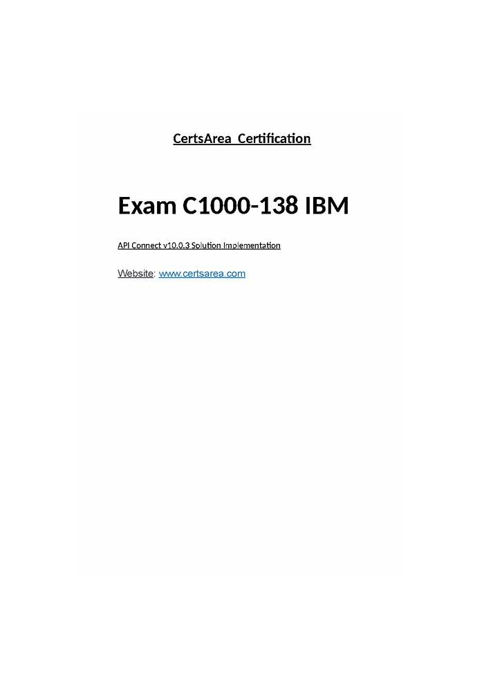 Actual C1000-138 Test