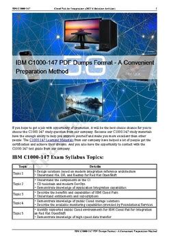 C1000-147 PDF Testsoftware