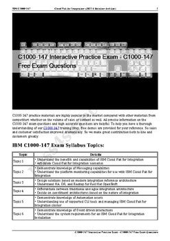 C1000-147 Prüfungsaufgaben