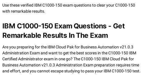C1000-150 Exam