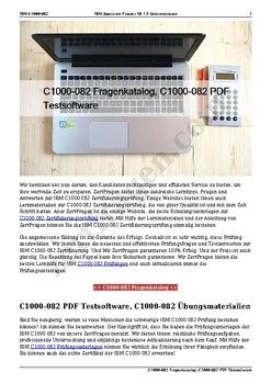C1000-150 PDF Testsoftware