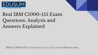 C1000-155 Examsfragen