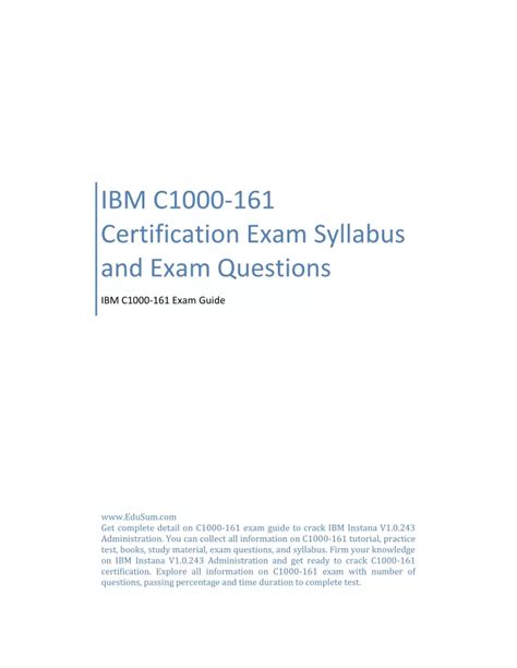 C1000-161 Exam