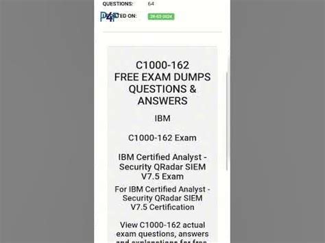 C1000-162 Test Dumps Free