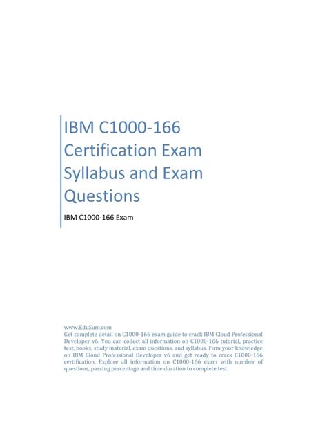 C1000-166 Prüfungsübungen